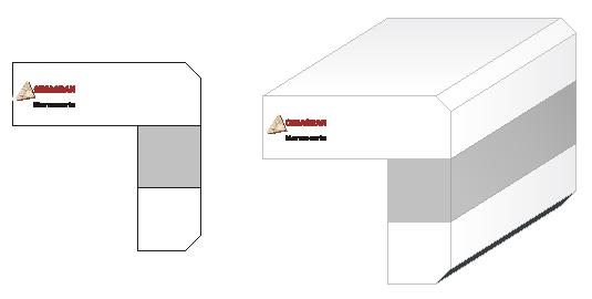 ML034 – Moldura Tripla com Chanfro Duplo